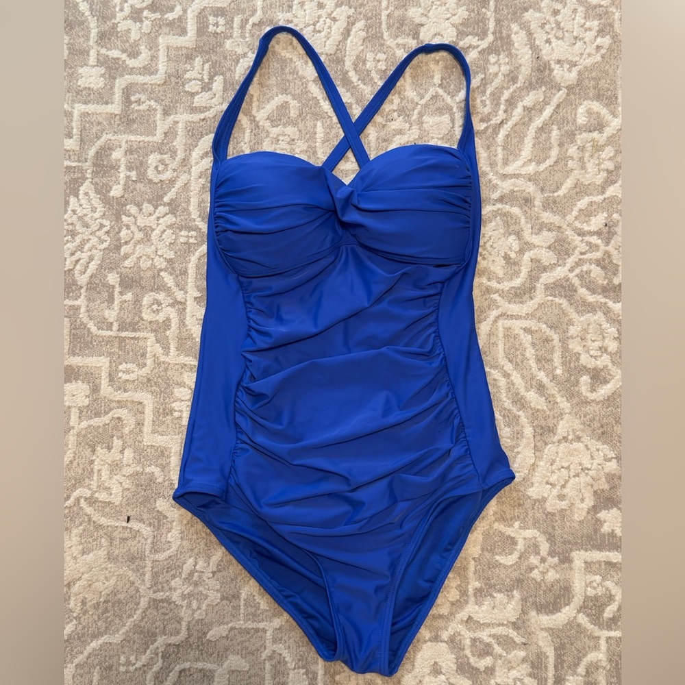 Nautica Blue One Piece Swimsuit